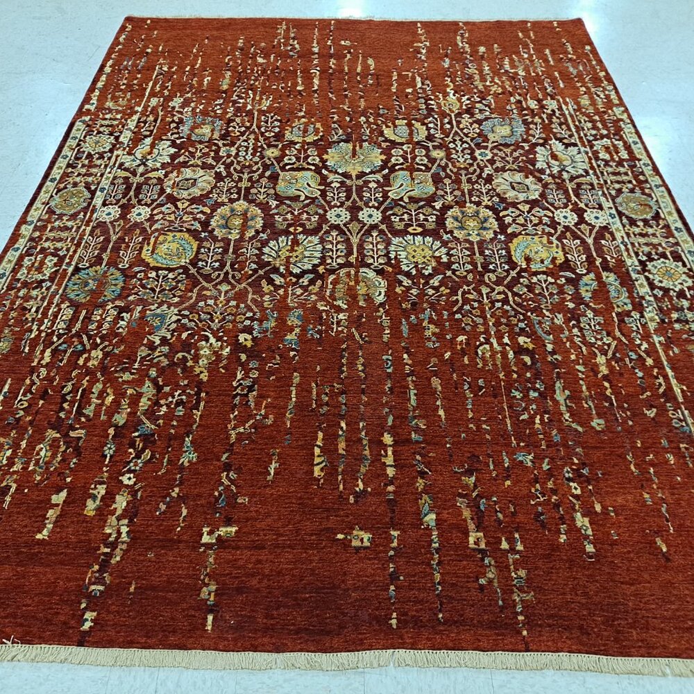 9x12 Rugs Floral Rugs Anatolian Transitional Rug Anatolian Rug Indian Rugs - Picture 3 of 9